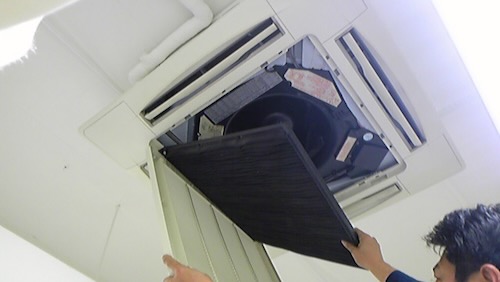 フィルター取り外し